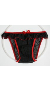 Black or Pink Mesh Briefs With Extra Mesh Trim.