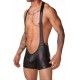 Pleather Shorts Body Suit.