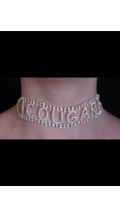 Rhinestone COUGAR Collar.