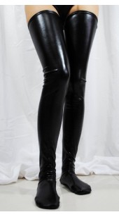 Spandex Black Thigh High Stocings.