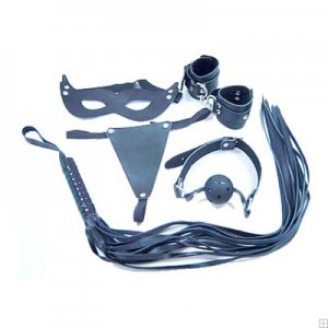 Black Five Pc Bondage Kit