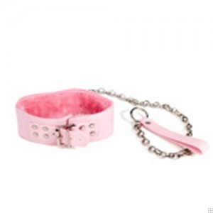 Pink Soft Leather Collar and Pink Lead.