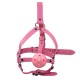 Leather Adjustable Mouth Breathable Ball Gag In Black or Pink.