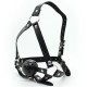 Leather Adjustable Mouth Breathable Ball Gag In Black or Pink.