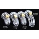 THE CURVE LOCKING MALE CHASTITY DEVICE CLEAR