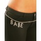Rhinestone Adjustable BABE Belt.