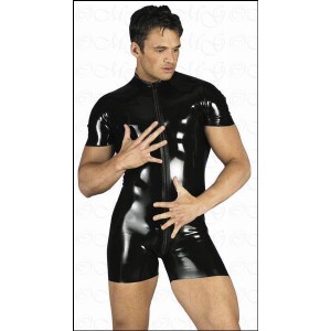 Men's Pvc Short Bodysuit in Sizes Small To XXL