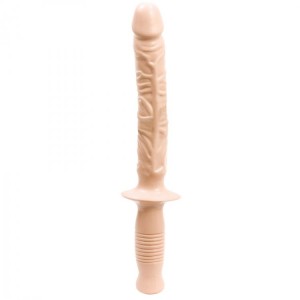 Doc Johnson's The Hard Rammer Dildo with Gripping Handle Flesh