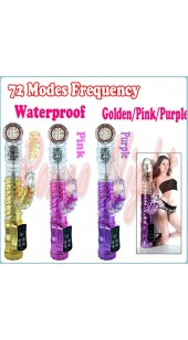 Elite Seventy Two Mode Vibration and Rotation Rabbit Vibrator in Three Colour's.