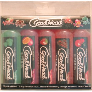 Doc Johnson's Goodhead One Shots Five Flavors Pack.