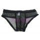 Mens Mesh White or Black or Purple Brief.