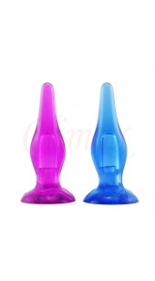 Intimate Valentine Silicone Anal Plug Colour Purple or Blue.