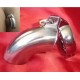 Steel Tube Chastity Device With 40mm and 45mm Scrotum Lock.