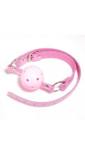 Pink Breathable Adjustable Ball Gag.