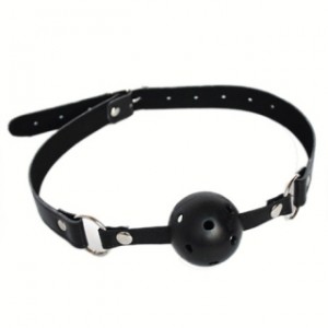 Black or White Breathable Adjustable Ball Gag.