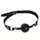 Black Breathable Adjustable Ball Gag.