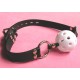 Black Breathable Adjustable Ball Gag.