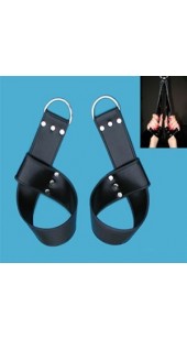 Adjustable Leather Arm Restrains With Steel D Clip's.