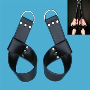 Leather Arm Restrains With Steel D Clip's.