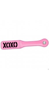 Pink Leather Paddle With OXOX Cut Out's.