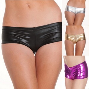 Shiny Stretch Hot Pant's in Colour's Black, Gold, Silver and Pink in Sizes Medium and XL.