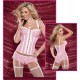 Pvc Pink Corset and Shorts Set Sizes S to XL