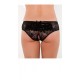 Black Lace Mesh Crotchless Briefs.