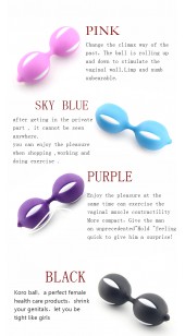 Kegel Exercise Love Balls in Your Choice of Five Colours.