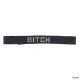 Soft leather Collar With Raised Chrome Wording.