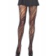 Black Fashion Zebra Net Patterned Pantyhose. 