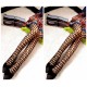 Black Fashionable Holed Patterned Pantyhose. 