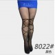 Black Fashionable Patterned Pantyhose in Size M and XL. 