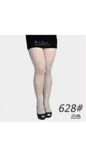 White Fashionable Patterned Pantyhose. 