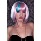 Pink Blue and Blonde Short Length Sexy Wig.