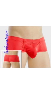 Low Rise Pleather Boxer in Black or Red