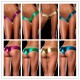 Metallic Spandex Stretch Thong-Shorts in Three Colour's and Four Sizes. 