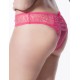 Pink Lace Mesh Crotchless Briefs in Sizes Medium to 3XL