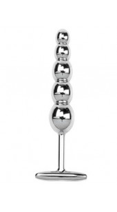  Large Ripple Stainless Steel Dildo With T Bar Handle.