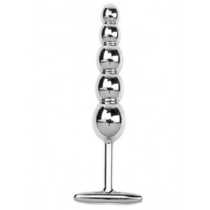 Ripple Stainless Steel Dildo With T Bar Handle.