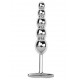  Large Ripple Stainless Steel Dildo With T Bar Handle.