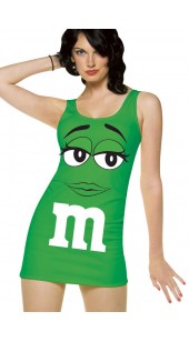 Green M&M Costume.