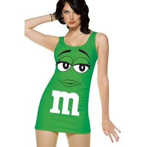 Green M&M Costume.