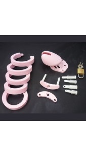 Oh baby Luxury Silicone Male Chastity Cage Kit With in Two Colours. 