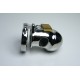 Steel Chastity Device With Scrotum Lock and Spike Ring.