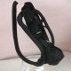 Black Men's C-String With Front Pouch and Penis Cage.